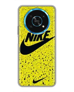 Чехол для Huawei Honor Magic 6 Lite 5G с картинкой «Желтый текстурный Nike»