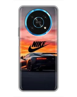 Чехол для Huawei Honor Magic 6 Lite 5G с картинкой «Nike и суперкар»
