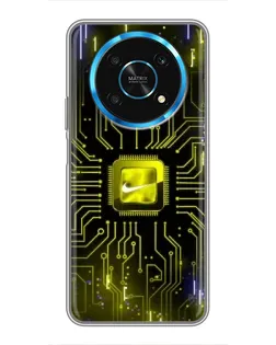 Чехол для Huawei Honor Magic 6 Lite 5G с картинкой «Nike — золотая искра»
