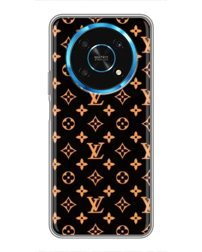 Чехол для Huawei Honor Magic 6 Lite 5G с картинкой «Золотая монограмма LV»