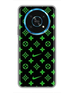 Чехол для Huawei Honor Magic 6 Lite 5G с картинкой «Неоновый принт LV»