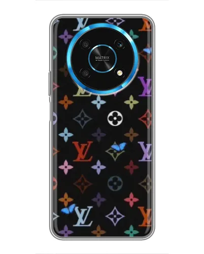 Чехол для Huawei Honor Magic 6 Lite 5G с картинкой «Цветная монограмма LV»