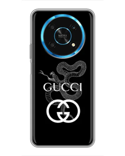 Чехол для Huawei Honor Magic 6 Lite 5G с картинкой «Gucci — серебряная змея»