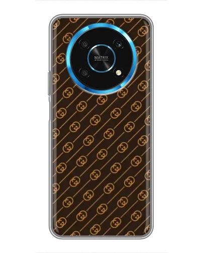 Чехол для Huawei Honor Magic 6 Lite 5G с картинкой «Gucci — золотые диагонали»