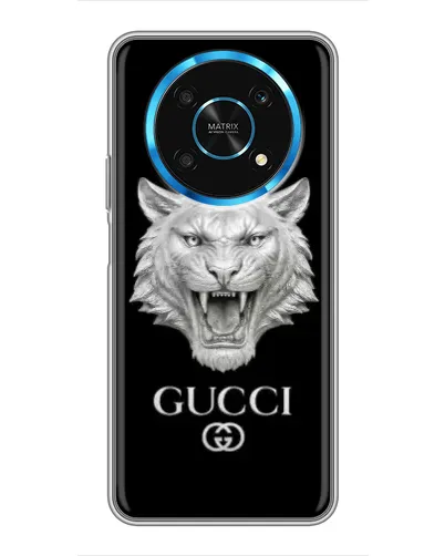 Чехол для Huawei Honor Magic 6 Lite 5G с картинкой «Gucci — серебряный лев» Чехол для Huawei Honor Magic 6 Lite 5G с картинкой «Gucci — серебряный лев»