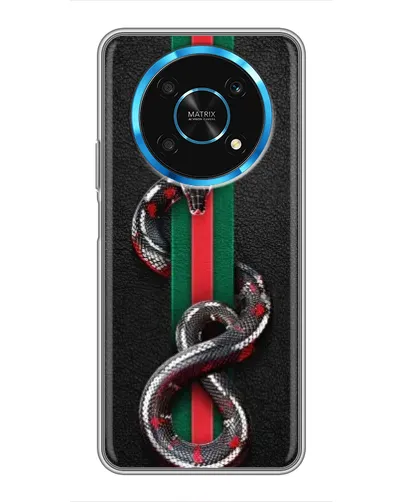 Чехол для Huawei Honor Magic 6 Lite 5G с картинкой «Gucci — змея на полосе» Чехол для Huawei Honor Magic 6 Lite 5G с картинкой «Gucci — змея на полосе»