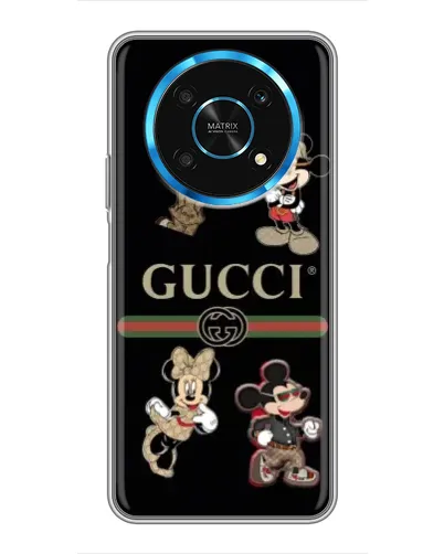 Чехол для Huawei Honor Magic 6 Lite 5G с картинкой «Gucci — герои Disney и монограмма» Чехол для Huawei Honor Magic 6 Lite 5G с картинкой «Gucci — герои Disney и монограмма»