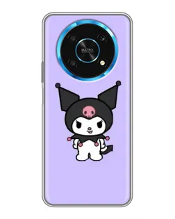 Чехол для Huawei Honor Magic 6 Lite 5G с картинкой «Kuromi — нежный фиолетовый»