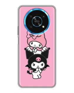 Чехол для Huawei Honor Magic 6 Lite 5G с картинкой «My Melody и Kuromi»