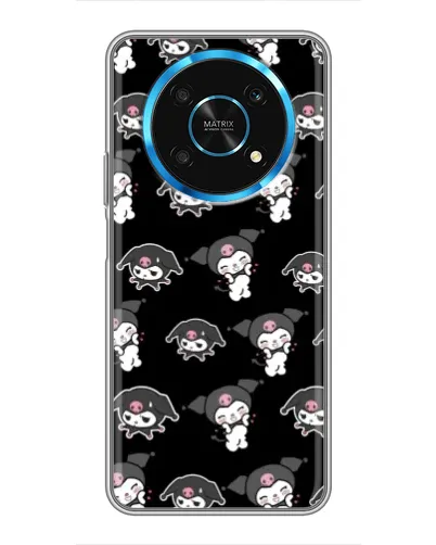 Чехол для Huawei Honor Magic 6 Lite 5G с картинкой «Черный паттерн Kuromi» Чехол для Huawei Honor Magic 6 Lite 5G с картинкой «Черный паттерн Kuromi»