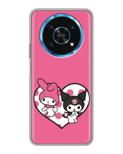Чехол для Huawei Honor Magic 6 Lite 5G с картинкой «Kuromi и My Melody»