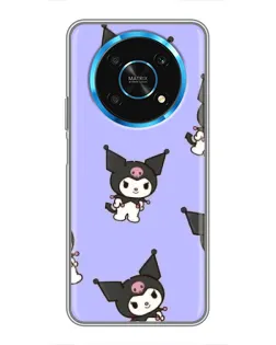 Чехол для Huawei Honor Magic 6 Lite 5G с картинкой «Паттерн с Kuromi»