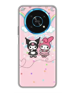 Чехол для Huawei Honor Magic 6 Lite 5G с картинкой «My Melody и Kuromi»