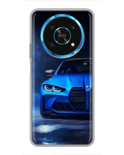 Чехол для Huawei Honor Magic 6 Lite 5G с картинкой «Голубая BMW M4»