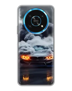 Чехол для Huawei Honor Magic 6 Lite 5G с картинкой «BMW в дыму»