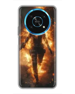 Чехол для Huawei Honor Magic 6 Lite 5G с картинкой «BMW — скорость в дожде»