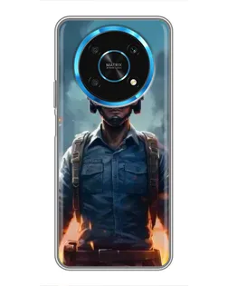 Чехол для Huawei Honor Magic 6 Lite 5G с картинкой «PUBG — реалистичный герой»