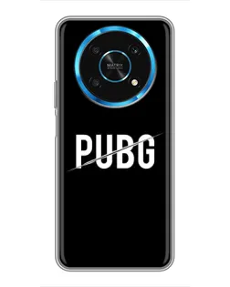 Чехол для Huawei Honor Magic 6 Lite 5G с картинкой «PUBG — белый логотип»