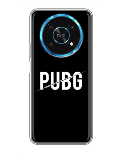 Чехол для Huawei Honor Magic 6 Lite 5G с картинкой «PUBG — белый логотип»