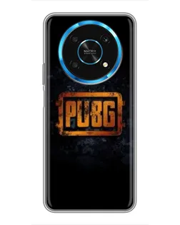Чехол для Huawei Honor Magic 6 Lite 5G с картинкой «PUBG — золотой логотип»