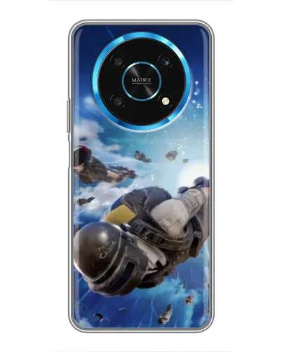 Чехол для Huawei Honor Magic 6 Lite 5G с картинкой «Десант PUBG — прыжок»