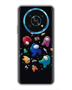 Чехол для Huawei Honor Magic 6 Lite 5G с картинкой «Among Us космос»