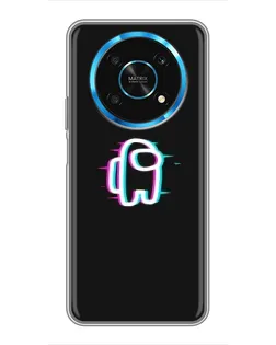 Чехол для Huawei Honor Magic 6 Lite 5G с картинкой «Among Us неон»