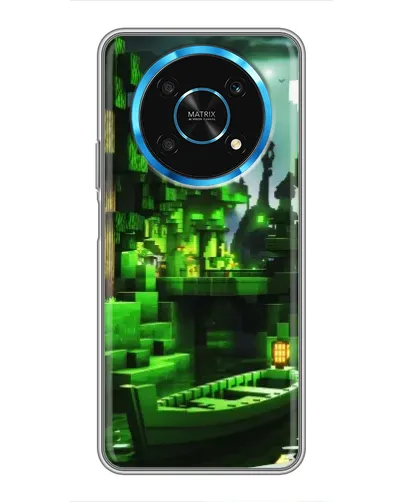 Чехол для Huawei Honor Magic 6 Lite 5G с картинкой «Minecraft лесной пейзаж»