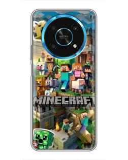 Чехол для Huawei Honor Magic 6 Lite 5G с картинкой «Замок Minecraft»