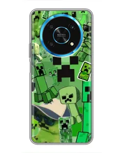 Чехол для Huawei Honor Magic 6 Lite 5G с картинкой «Криперы Minecraft»