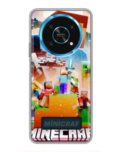 Чехол для Huawei Honor Magic 6 Lite 5G с картинкой «Minecraft герои игры»