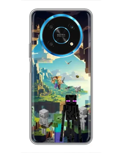 Чехол для Huawei Honor Magic 6 Lite 5G с картинкой «Эндермен в лесу»