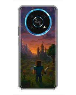 Чехол для Huawei Honor Magic 6 Lite 5G с картинкой «Стив у башни»