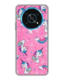Чехол для Huawei Honor Magic 6 Lite 5G с картинкой «Unicorn паттерн розовый» Чехол для Huawei Honor Magic 6 Lite 5G с картинкой «Unicorn паттерн розовый»