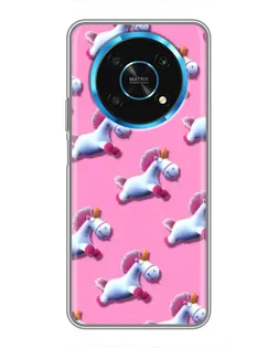 Чехол для Huawei Honor Magic 6 Lite 5G с картинкой «Единороги на розовом» Чехол для Huawei Honor Magic 6 Lite 5G с картинкой «Единороги на розовом»