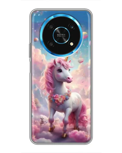 Чехол для Huawei Honor Magic 6 Lite 5G с картинкой «Единорог среди облаков»