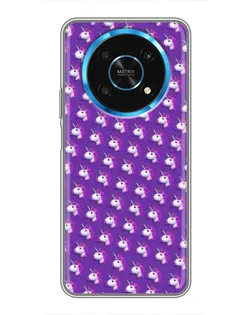 Чехол для Huawei Honor Magic 6 Lite 5G с картинкой «Единороги на фиолетовом»