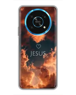 Чехол для Huawei Honor Magic 6 Lite 5G с картинкой «Сияние Имени Jesus»