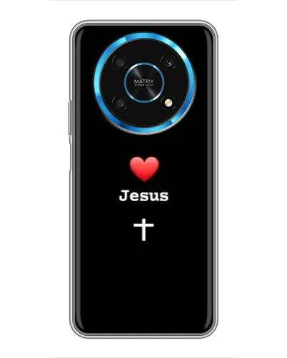 Чехол для Huawei Honor Magic 6 Lite 5G с картинкой «Сердце - Jesus» Чехол для Huawei Honor Magic 6 Lite 5G с картинкой «Сердце - Jesus»