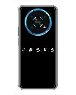 Чехол для Huawei Honor Magic 6 Lite 5G с картинкой «Точки веры J.E.S.U.S.»