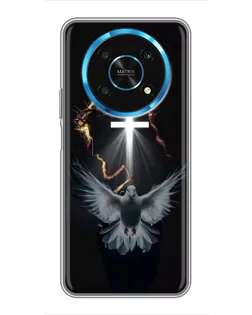 Чехол для Huawei Honor Magic 6 Lite 5G с картинкой «Голубь и Свет»