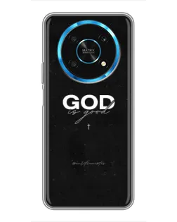 Чехол для Huawei Honor Magic 6 Lite 5G с картинкой «GOD — Бог над всем»