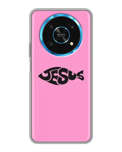 Чехол для Huawei Honor Magic 6 Lite 5G с картинкой «Розовый символ Jesus» Чехол для Huawei Honor Magic 6 Lite 5G с картинкой «Розовый символ Jesus»