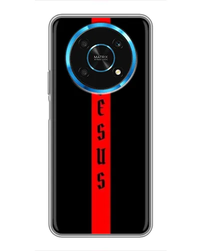 Чехол для Huawei Honor Magic 6 Lite 5G с картинкой «Красная линия веры» Чехол для Huawei Honor Magic 6 Lite 5G с картинкой «Красная линия веры»