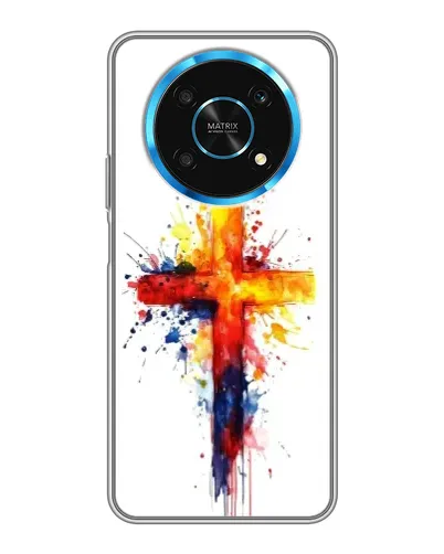 Чехол для Huawei Honor Magic 6 Lite 5G с картинкой «Акварельный крест» Чехол для Huawei Honor Magic 6 Lite 5G с картинкой «Акварельный крест»