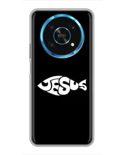 Чехол для Huawei Honor Magic 6 Lite 5G с картинкой «Рыба Jesus»