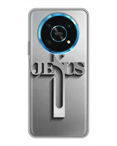 Чехол для Huawei Honor Magic 6 Lite 5G с картинкой «Металлический крест Jesus» Чехол для Huawei Honor Magic 6 Lite 5G с картинкой «Металлический крест Jesus»