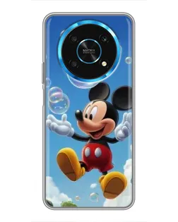 Чехол для Huawei Honor Magic 6 Lite 5G с картинкой «Mickey и мыльные пузыри»