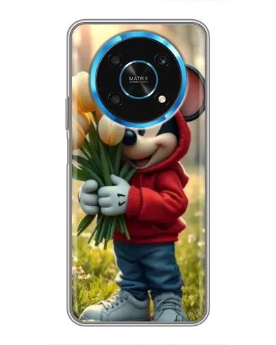 Чехол для Huawei Honor Magic 6 Lite 5G с картинкой «Микки с тюльпанами»