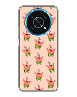 Чехол для Huawei Honor Magic 6 Lite 5G с картинкой «Патрик Стар паттерн»